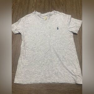 Polo Ralph Lauren Vneck Short Sleeve Gray T Shirt Size 4T